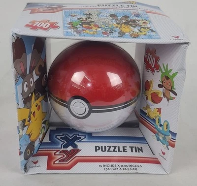 Pokémon XY Puzzle Tin With 100-Piece Puzzle & Poké Ball Design - Image 1 of 4