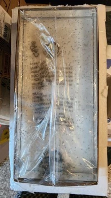 Vanity Light  Allen + Roth Waldorf  replacement seeded glass shade - Image 1 of 2