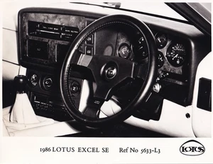 Lotus Excel SE REF Nr. 1986 5633-L3, LENKRAD & FACIA, ZEITFOTO. - Bild 1 von 1
