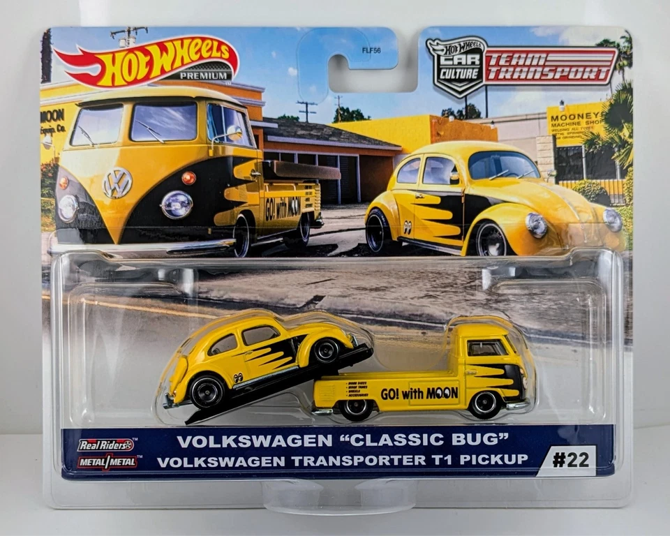Volkswagen Classic Bug & Transporter T1 Pickup/Hot Wheels Team Transport 2020 Foto 1 de 1