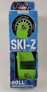 NEW Ski-Z Pocket Ski Caddy Roll Your Ski's in Green Ski Holder in Box. NIB - Picture 1 of 10