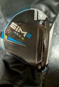TaylorMade SIM2 MAX D 9 Driver Head Only Right-Handed RH 460 Draw Bias Mens Exc - Picture 1 of 24