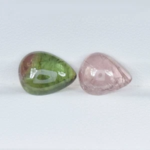 9.10 ct BEST GRADE MOZAMBIQUE / NATURAL FANCY TOURMALINE - PEAR Cabochon Video ! - Picture 1 of 2