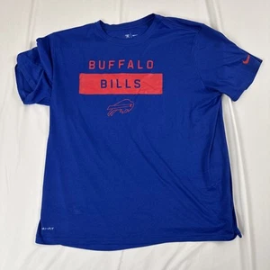 Buffalo Bills Nike Dri-FIT NFL Men’s XXL T-Shirt Blue Graphic Tee - Picture 1 of 9