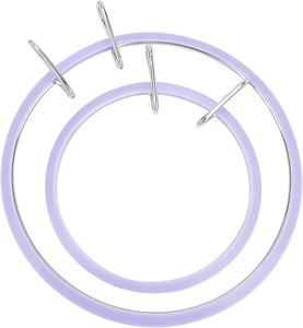 2 Sizes Metal Spring Tension Embroidery Hoops Tension Stich Hoop Set Circle roun - Picture 1 of 5