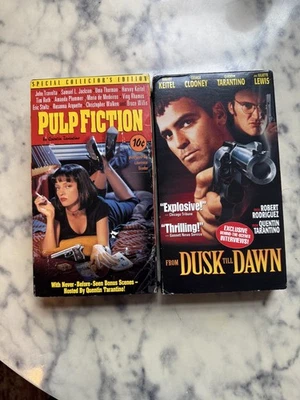 Quentin Tarantino VHS Lot Pulp Fiction From Dusk Till Dawn Untested - Image 1 of 4
