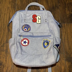 Swiss Gear 16" Laptop Backpack Expedition Stars Patches Red White Blue - Picture 1 of 7