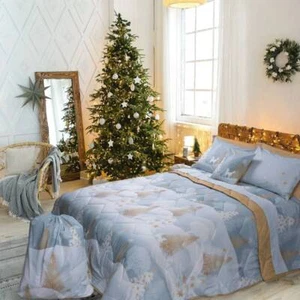 HAPPIDEA Enchanted Forest winter flannel sheets - Picture 1 of 4