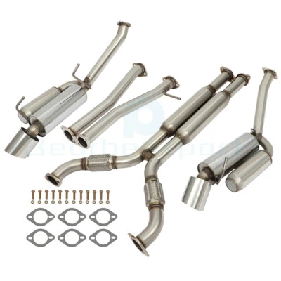 DUAL PATH  EXHAUST TIP SYSTEM Kit for NISSAN 350Z Z33 for INFINITI G35 V35 3.5L - Image 1 of 4
