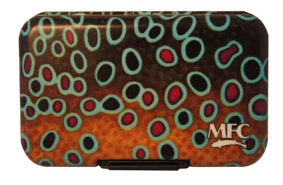 MONTANA FLY COMPANY MFC MADDOX'S BROWN TROUT XI POLY FLY BOX W/ SLIT FOAM