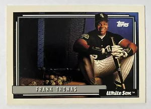 Tarjeta coleccionable de béisbol 1992 Topps #555 Frank Thomas Chicago White Sox - Imagen 1 de 2