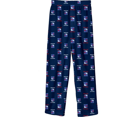 New York Rangers NHL Boys Allover Print Pajama Lounge Pants ~ NWT Cover