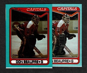 Tarjeta de caja OPC 1990-91, progresiva sobretintada, Don Beaupre de Capitals, + tarjeta ref - Imagen 1 de 4
