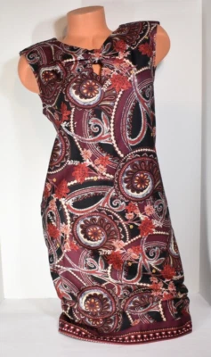 Vestido midi sin mangas de cachemir oscuro ECI New York para mujer talla 6 nuevo con etiquetas Foto 1 de 4