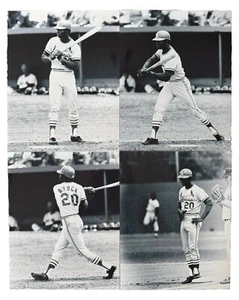 Lot of (4) LOU BROCK St. Louis Cardinals Baseball Hall of Famer 8x10 Photos - Picture 1 of 5