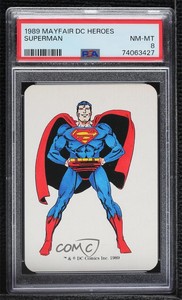 1989 Mayfair Games DC Heroes Superman PSA 8 0x1m