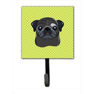 Carolines Treasures BB1325SH4 Checkerboard Lime Green Black Pug Leash Or Key ... - Picture 1 of 1