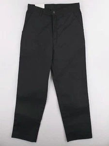 Kids School Uniform Pants Boys Size 18 Black Chino Double Knee Adjustable NWT - Picture 1 of 8