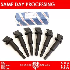 6x Bobina de encendido genuina Bosch BMW actualizada con arranque conector 1221504800 - Imagen 1 de 2