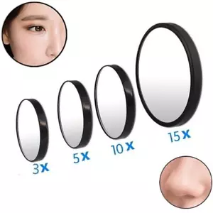 5x/10x/15X Vergrößerung Schminkspiegel Hand Augenbrauen Pinzette Augen Make-up Tasche - Bild 1 von 15