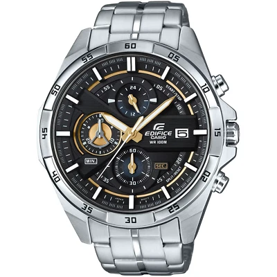 CASIO EDIFICE EFR-556D-1AVUEF OROLOGIO UOMO ACCIAIO NERO CRONO 45mm SOTTOCOSTO - Immagine 1 di 2