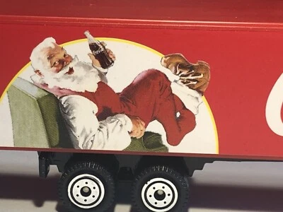 7.5 INCH Kenworth Xmas Christmas Coca-Cola Truck 1/87 H0 Diecast Plastic - Image 1 of 4