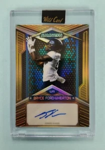 2023 Wild Card Alumination Bryce Ford-Wheaton Auto Gold Rainbow Board Card /50 - Picture 1 of 2