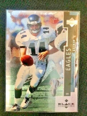 NFL - Ty Detmer 1998 Upper Deck Black Diamond Football - Eagles - Image 1 of 2