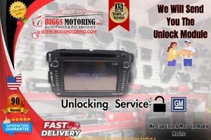 GMC GM Chevy Chevrolet Cadillac Navigation GPS Radio Unit UNLOCKING SERVICE VIN - Picture 1 of 3