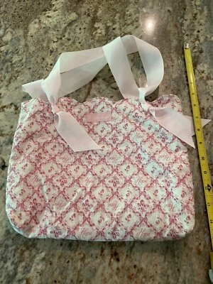 Bolso de Mano Longaberger 2009 Horizon Of Hope Rosa Cáncer de Mama Cartera Mango de Cinta Foto 1 de 3