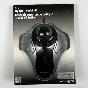 Kensington Orbit Optical Trackball Mouse Black/Silver Open Box - Picture 1 of 12