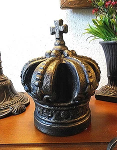 Crown, Finial, Cross, Handmade, Medieval, Old World, Royal, Princess, King, new - Picture 1 of 5