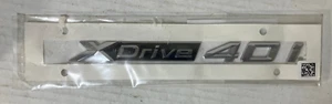BMW Chrome X-Drive 40 i Emblem  51147436013 NEW OEM - Picture 1 of 2