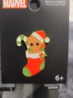 Loungefly Marvel Holiday Groot Pin Disney Christmas Stocking Candy Cane Pin