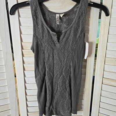 Camiseta sin mangas Mudd para mujer XS gris juniors gimnasio entrenamiento largo suelto moda pijama Foto 1 de 4