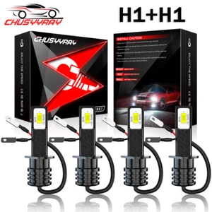 4PCS H1 para for Honda Prelude 1997-2000 2001 LED faro de luz baja alta bombilla - Picture 1 of 12