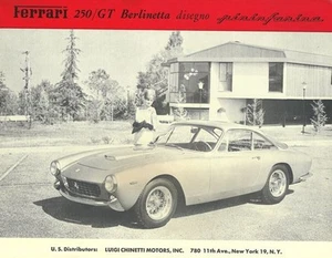 Ferrari 250 GT Berlinetta 1963 vintage y raro anuncio mejor que el estampado original - Imagen 1 de 1