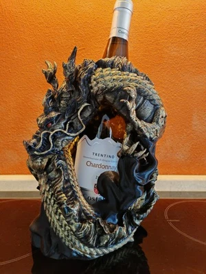 Portabottiglie Drago - Dragon Wine Holder 3D - Fantasy Gotico Idea Regalo - Image 1 of 4