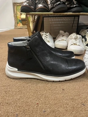 Botín Johnston Murphy negro con cremallera Foto 1 de 4