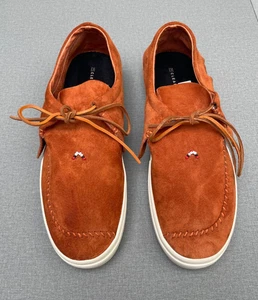 $119.99 Clear Weather Men The Santora Brown Bombay Bead Suede Lace Up Shoes sz13 - Picture 1 of 10
