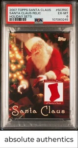 2007 Topps Holiday Set Santa Claus Relic PSA 6 - Picture 1 of 2