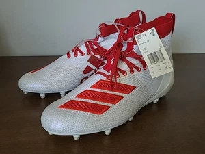 Botines de fútbol Adidas Adizero 8.0 SK para hombre, D97031, blanco/rojo, talla 12 - Imagen 1 de 8