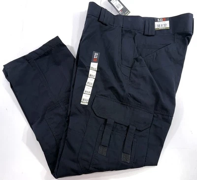 全新带标签 38x32 男式 5.11 战术 TACLITE EMS CARGO 裤子 74363 Dark Navy 38x32 — 第 1/2 张图片