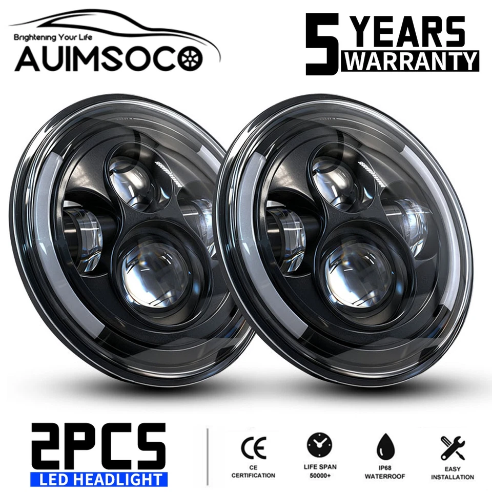 Faros LED para Buick Apollo 1973, 1974, 1975, Century 7" H6024 H6014 H6015 Foto 1 de 4