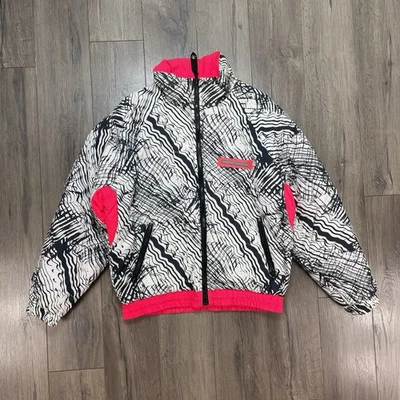 Vintage Ocean Pacific OP Jacket Reversible Full Zip AOP Pink Adult Sz Large - Image 1 of 4