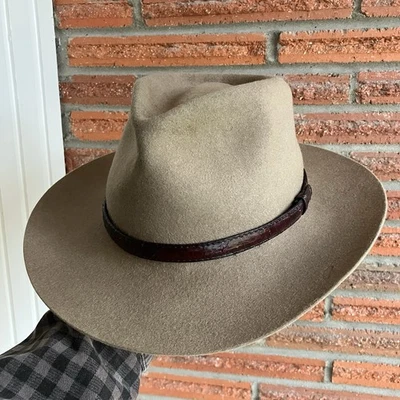 Sombrero Akubra Heritage Quality Banjo Paterson Talla 57, EE. UU. 7 1/8 Foto 1 de 4
