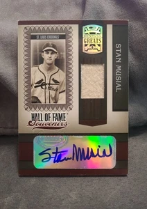 2005 Donruss Greats Stan Musial Cardinals HOF Souvenirs Game Used Jersey Auto - Picture 1 of 2