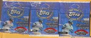 Topps Serie 2 1996 béisbol 3 paquetes jumbo sellados de fábrica 17 cartas pos mantos - Imagen 1 de 1
