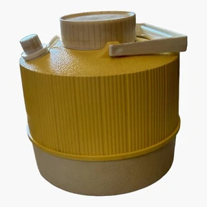 Vtg Thermos Jug Gallon Water Yellow White Made In USA 1970’s - Picture 1 of 6