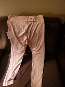 Nuevo con etiquetas Leggings Juicy Couture Sport Rosa Perla Lámina Brillante Sedosa - Talla XL - Imagen 1 de 4